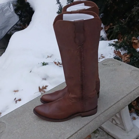 LUCCHESE Tall Riding Boot Sz 9 - Picture 14 of 16